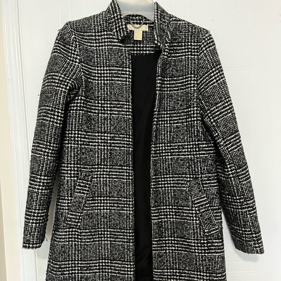 H&M Herringbone Wool Coat - Picture 1 of 6